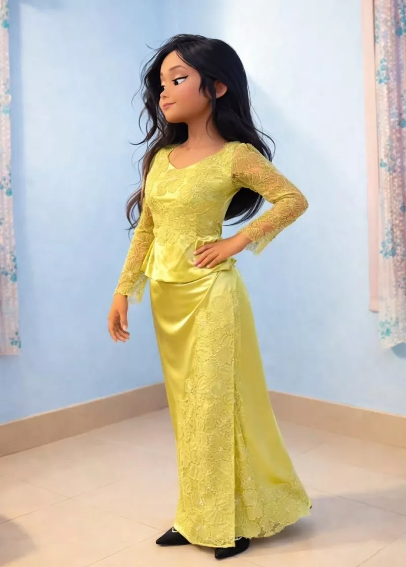 Elegant Lime Lace Co-Ord Set